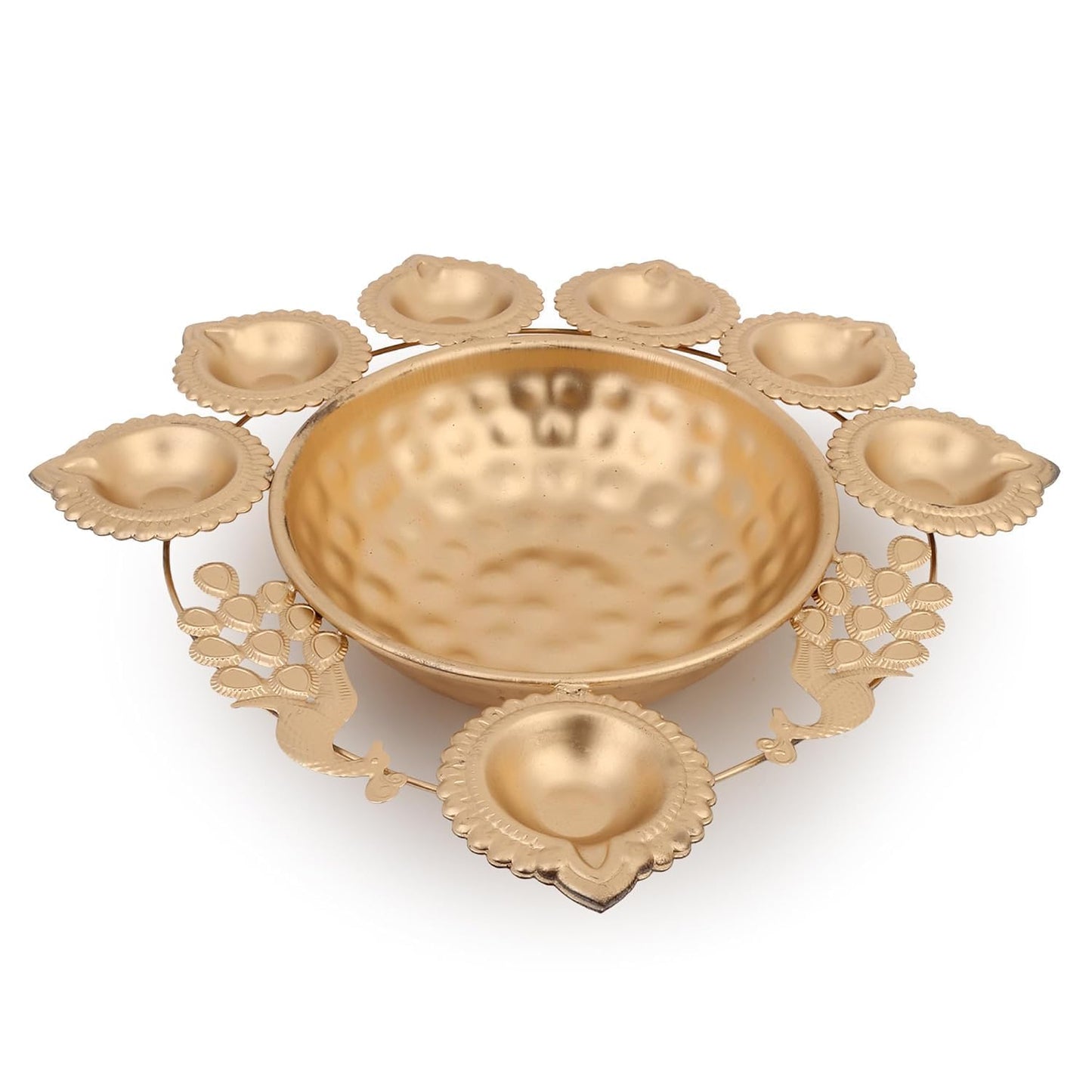 Brass Finish Decorative Peacock Diya